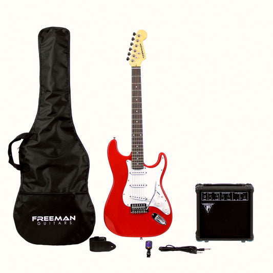 Pack de guitarra eléctrica Freeman Rockstarter - Red