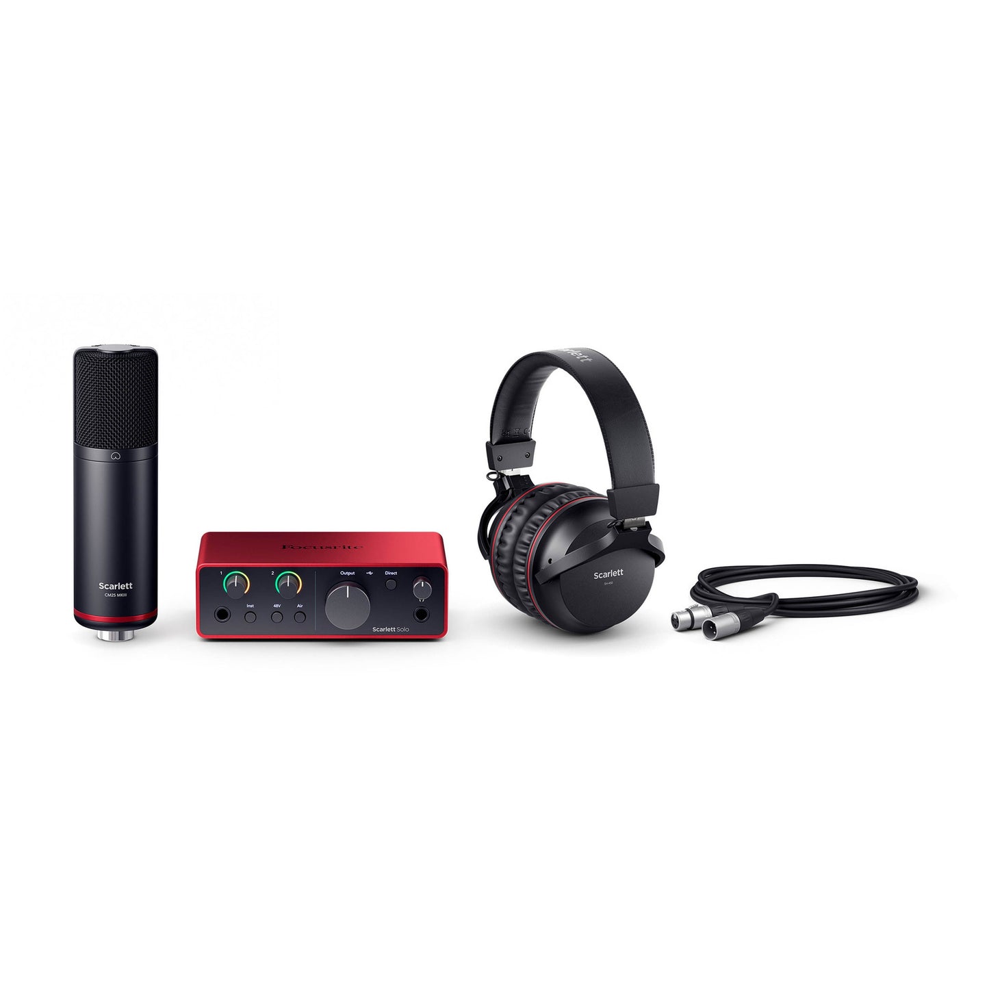 Pack de audio Focusrite Studio Scarlett Solo 4th gen