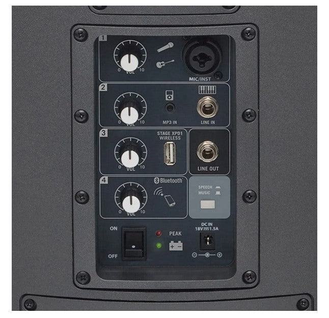 Caja acústica activa Samson XP106 con micrófono y bluetooth