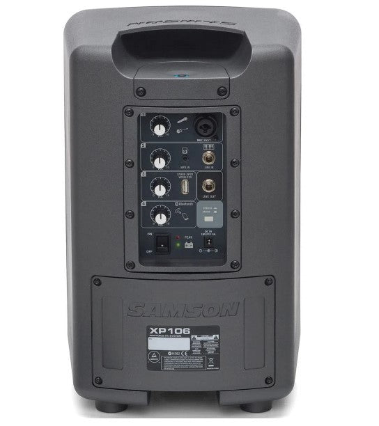 Caja acústica activa Samson XP106 con micrófono y bluetooth