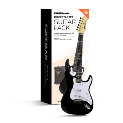 Pack de guitarra eléctrica Freeman Rockstarter - Black