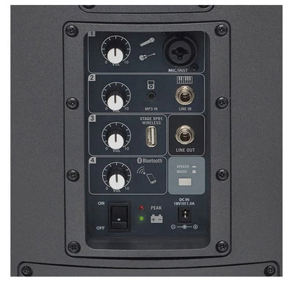Caja acústica activa Samson XP106 con micrófono y bluetooth